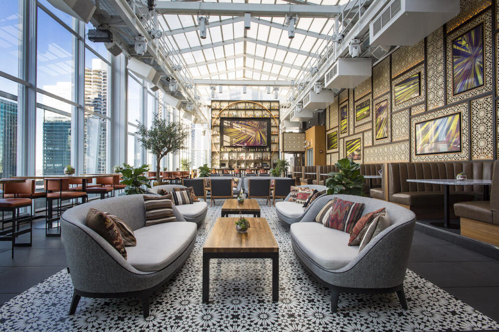 Photo courtesy theWit Chicago, a Hilton Hotel for Best Patios and Rooftops to Enjoy Dining and Imbibing Al Fresco in Chicago