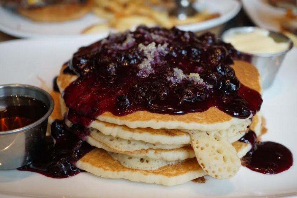 Blueberry Quinoa Pancakes2 for Make Your Next Date Night Out at Cochon Volant