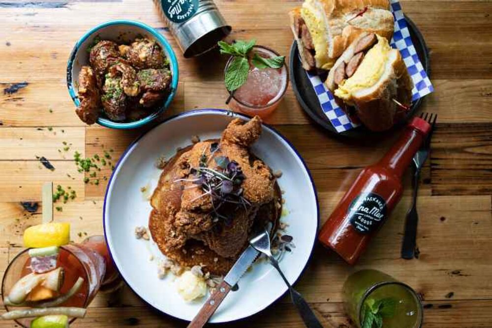 The brunch spread at Ina Mae Tavern (Photo courtesy of Meghan Leigh Photography) for Where to Celebrate Easter Sunday and Passover in Chicago