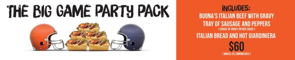 Buona Super Bowl 1 for Buona Counts Down To Football’s Big Game With Free Beef And More