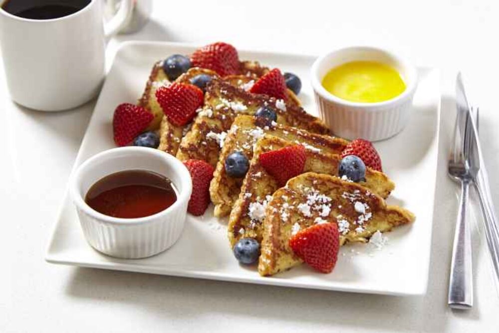 French Toast for New Year's Day Brunch at Cantina Laredo