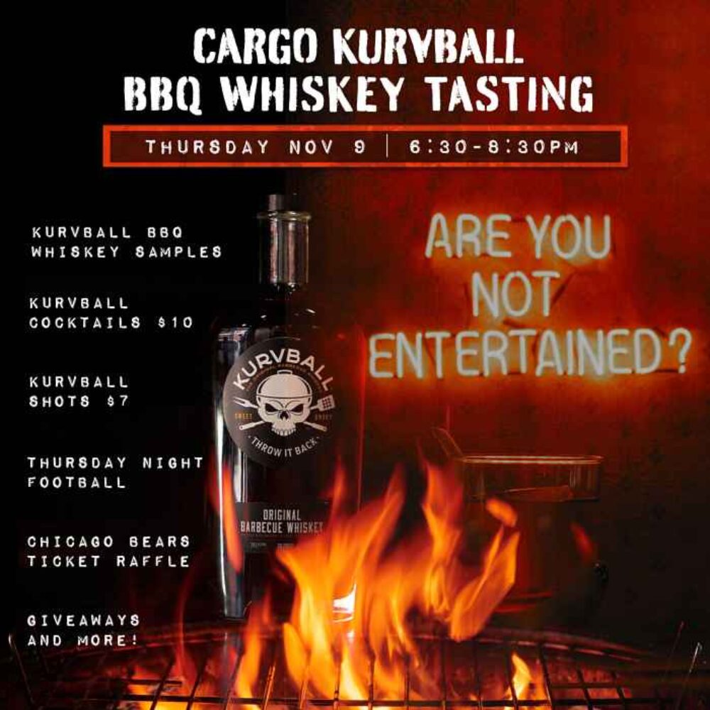 Cargo Kurvball Post Cfm for Bar Cargo Will Host a Barbecue Whiskey Tasting Event This November