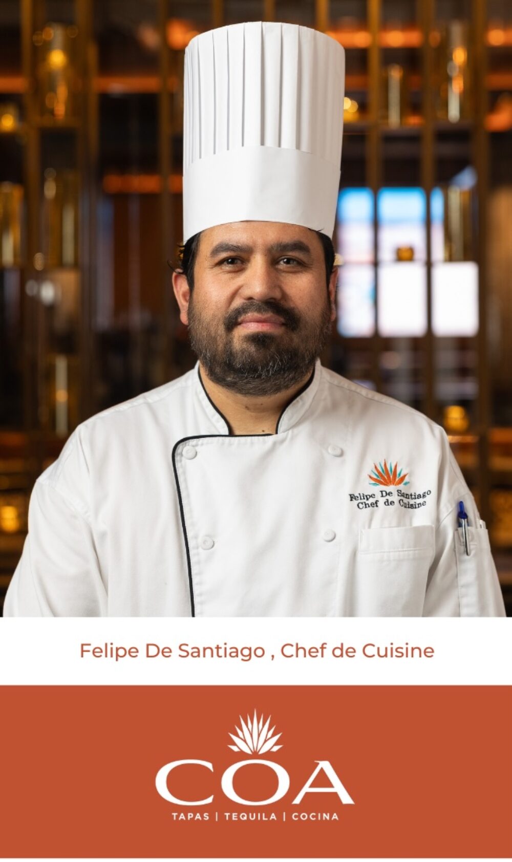 Chef De Cuisine Felipe De Santiago for CFM Asks: Coa’s Chef de Cuisine Felipe De Santiago