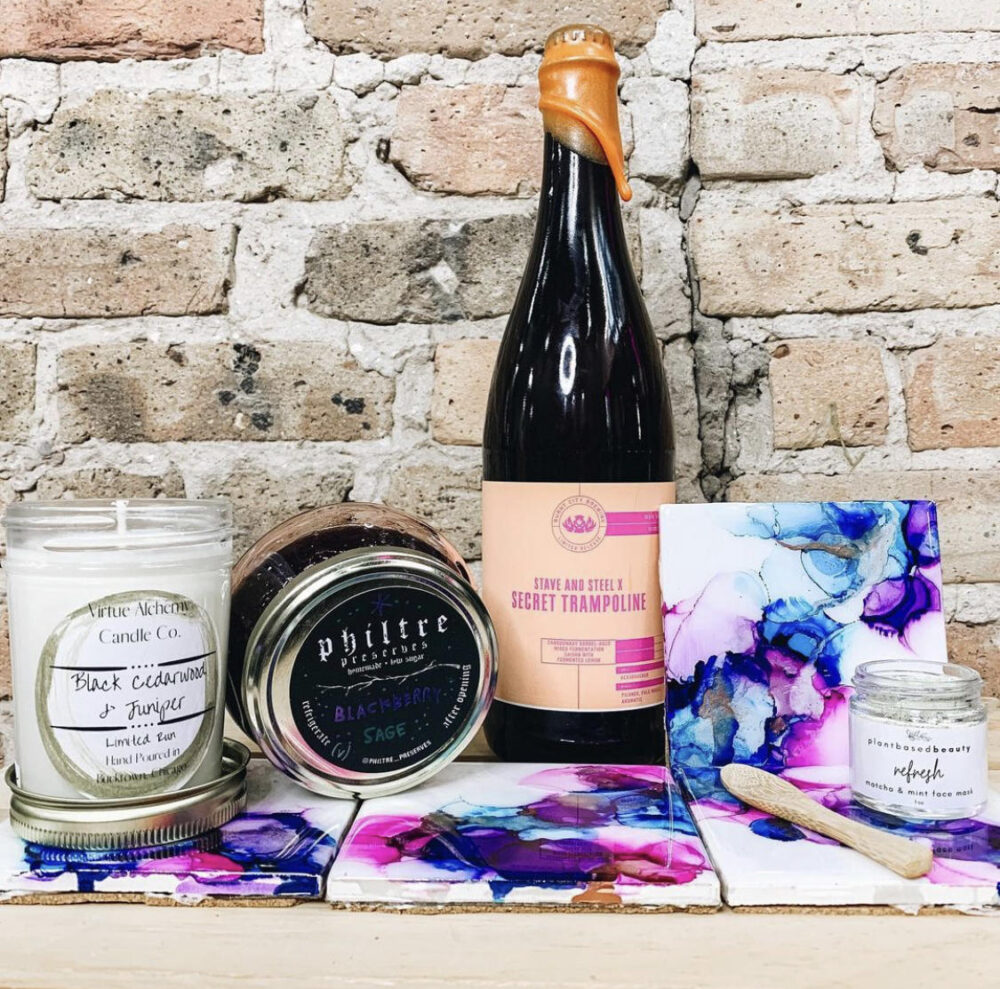 Chicago Makers Popup Shop supports 25+ diverse and local small businesses. (Photo Courtesy of District Brew Yards) for NYE Happenings Around Chicagoland