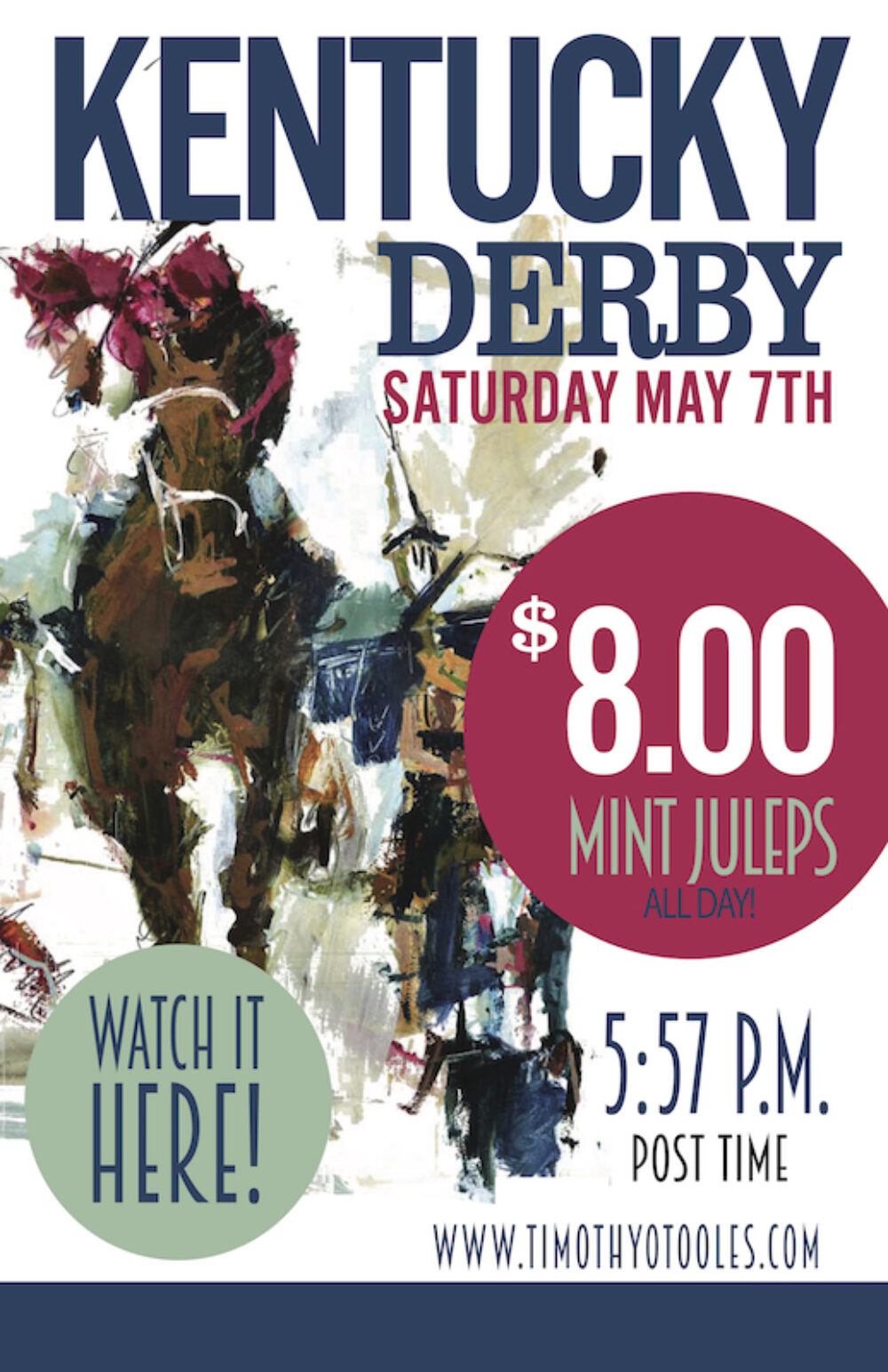 Derby May 2022 1 for Derby Day Viewing Parties at Timothy O'Toole's