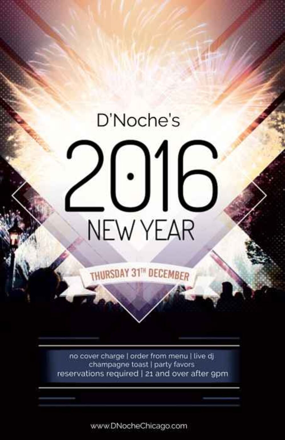DNoche NYE Party 2016 for New Year's Eve at D'Noche