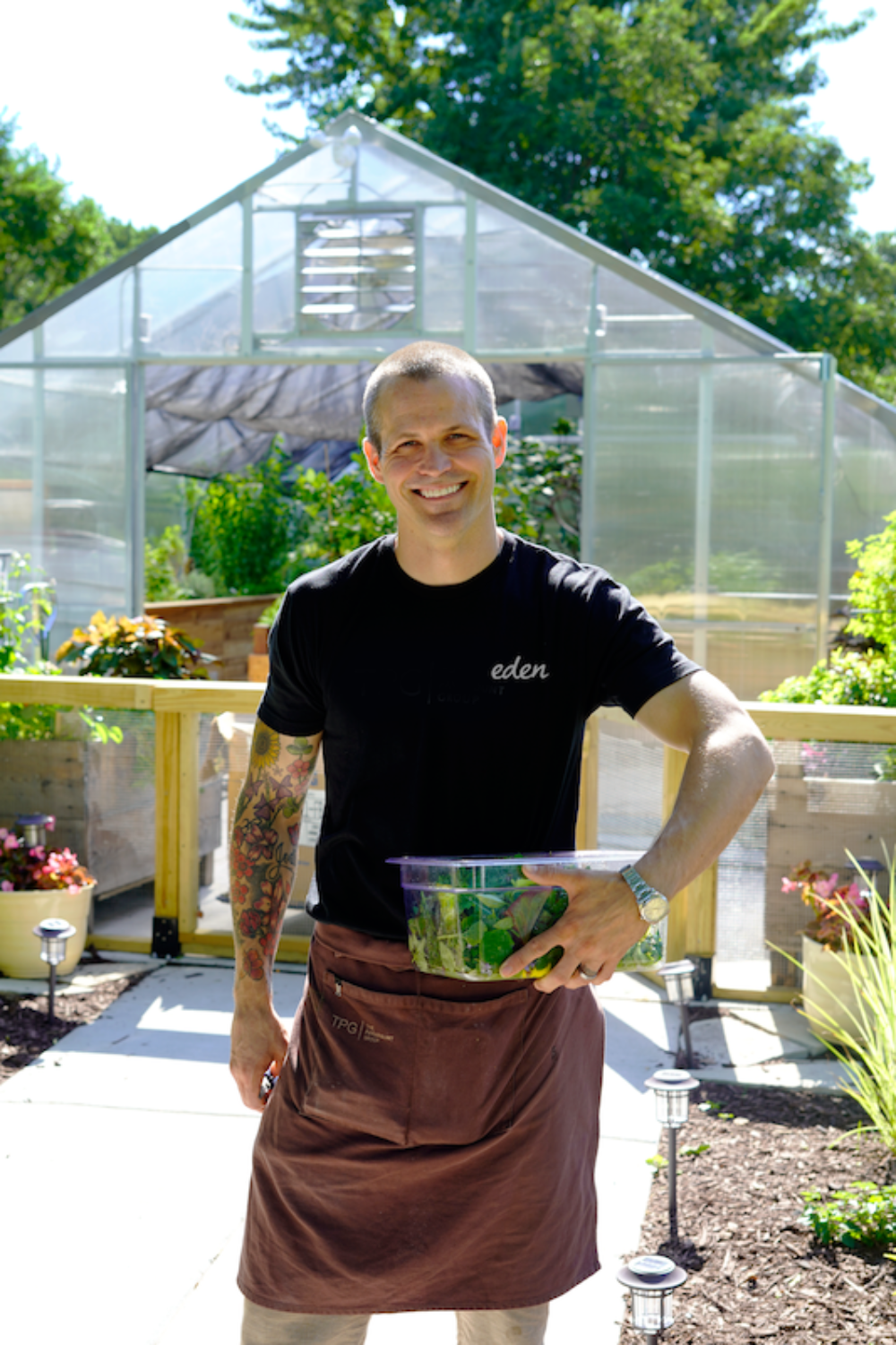 Devon Greenhouse Eden Shirt2022 for CFM Asks: Chef Devon Quinn of The Paramount Group