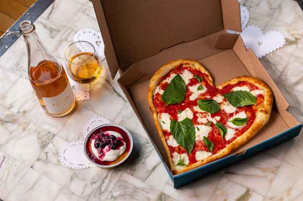 Dimos Pizza Valentines2022 for Valentine's Day Offerings from Chicago Restaurants
