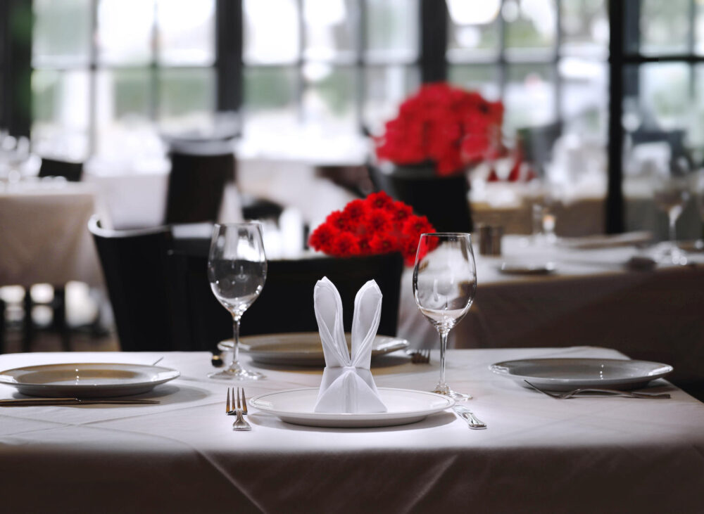 Easter Bunny Napkin Fold Trulucks for Where to Dine for Easter Feasts with the Whole Family