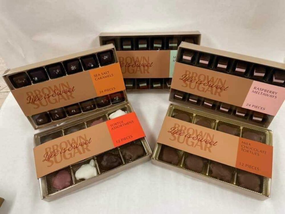 Hart has curated a line of gourmet, hand crafted chocolates perfect for any occasion called "LIFE IS SWEET". (Photo courtesy of Brown Sugar Bakery) for Valentine's Day Dining and Carryout Specials Around the City