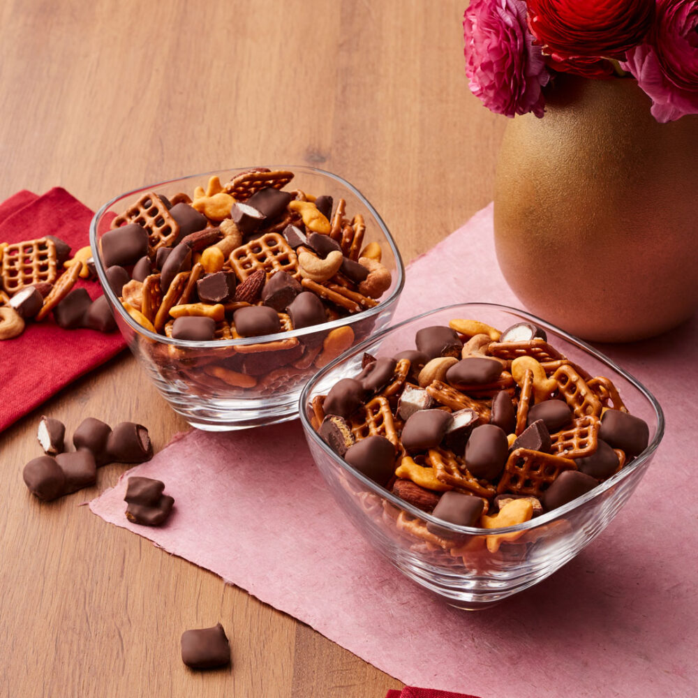 The Fannie May S'mores Party Mix is a snack to enjoy as you cheer on your favorite team. (Photo Courtesy of Fannie May) for What To Order For Super Bowl Sunday