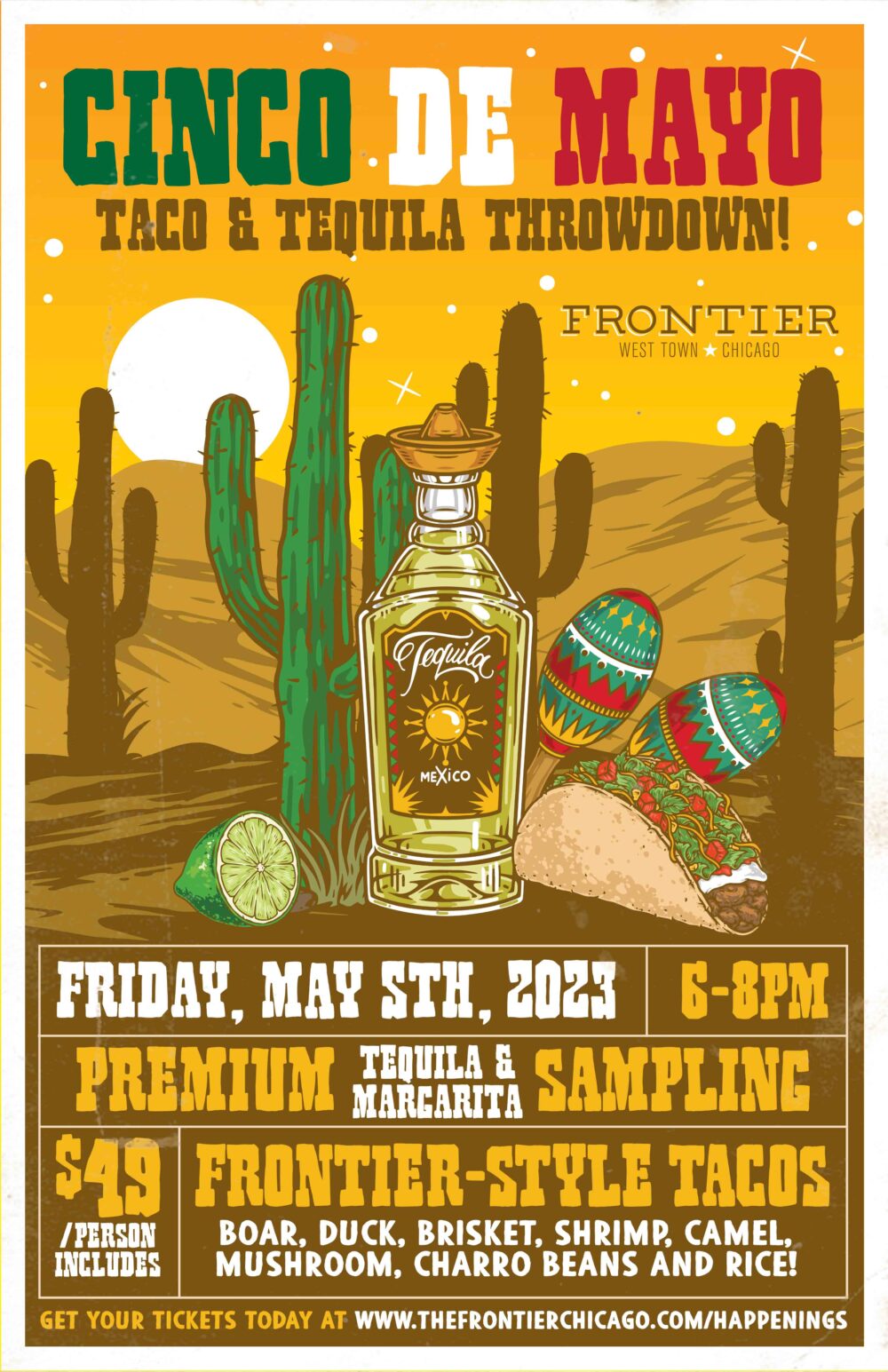 Flyer courtesy of Frontier for Don't Miss Out on These Cinco de Mayo Celebrations Across Chicago