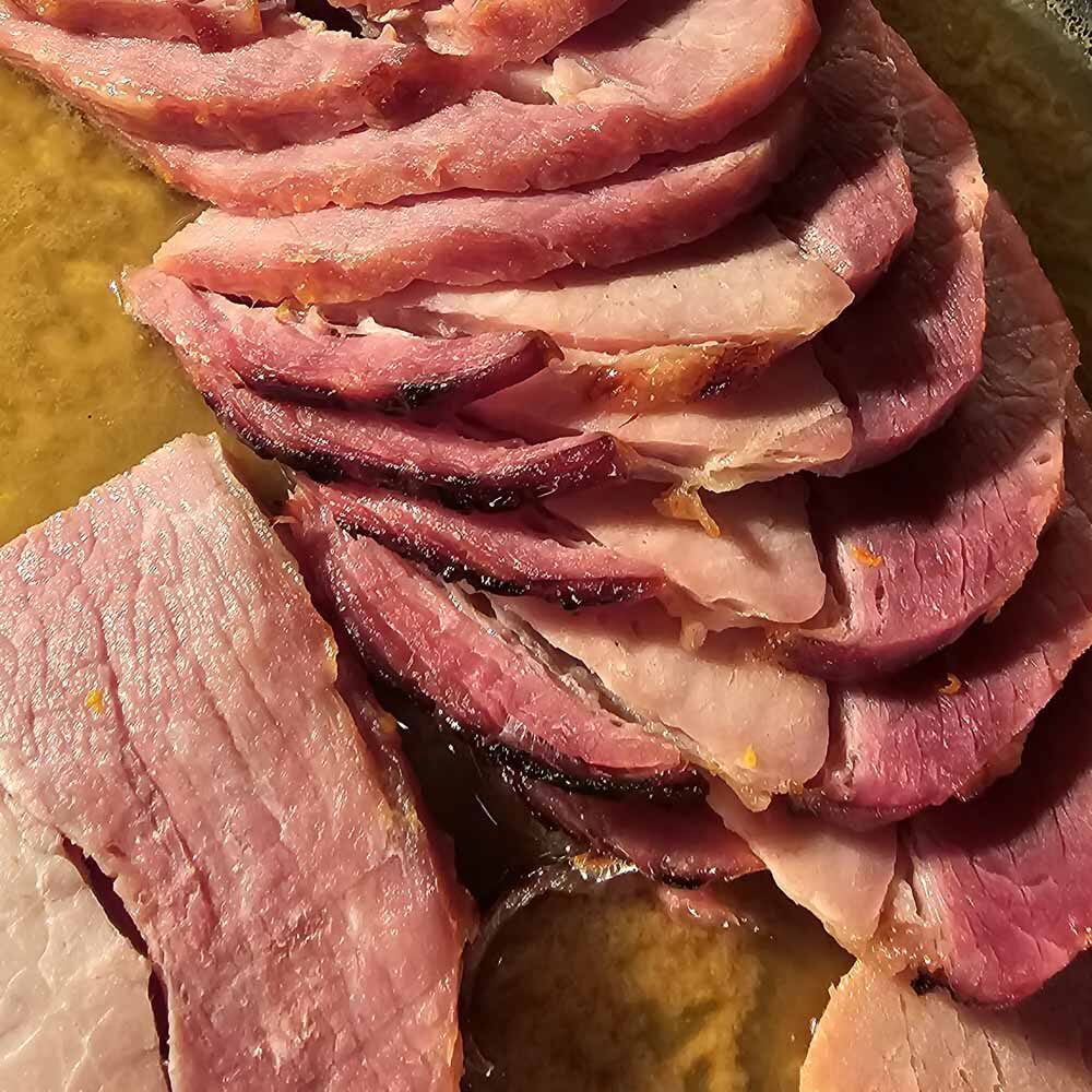 Glazed Local Ham. Photo credit Cindy Kurman