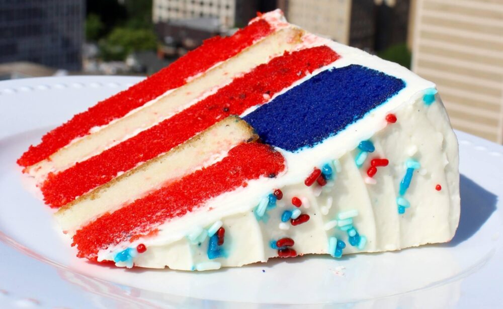 Goddess Flag Cake for Memorial Day Weekend Happenings in Chicago