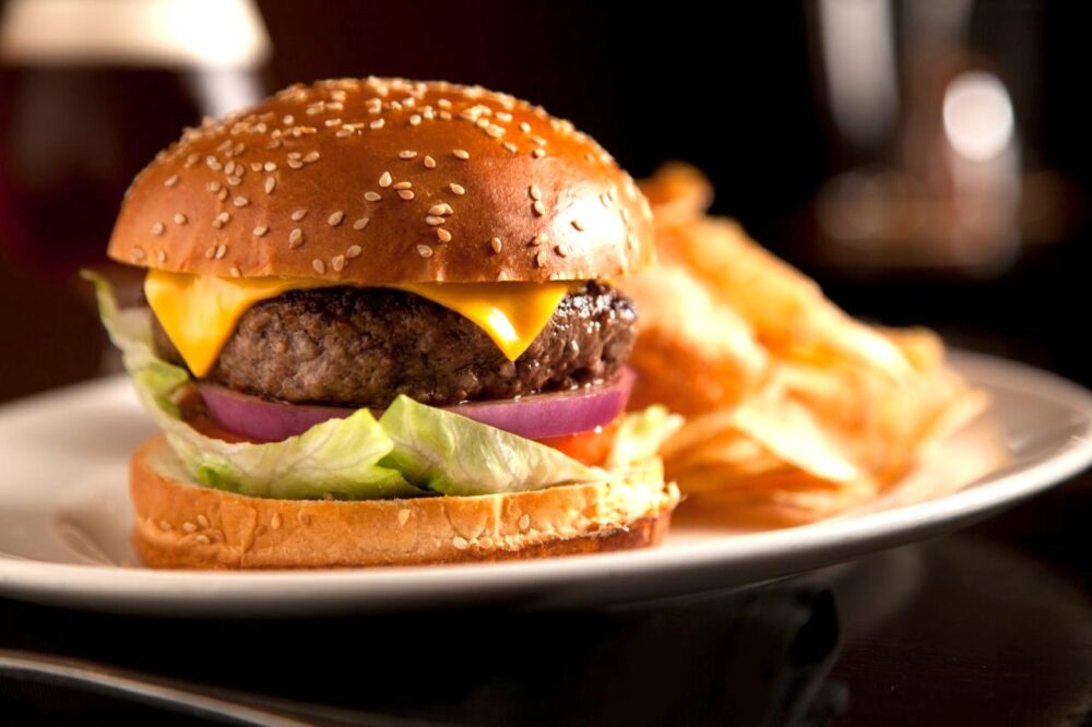 Happ Inn Burger for National Burger Month at The Happ Inn