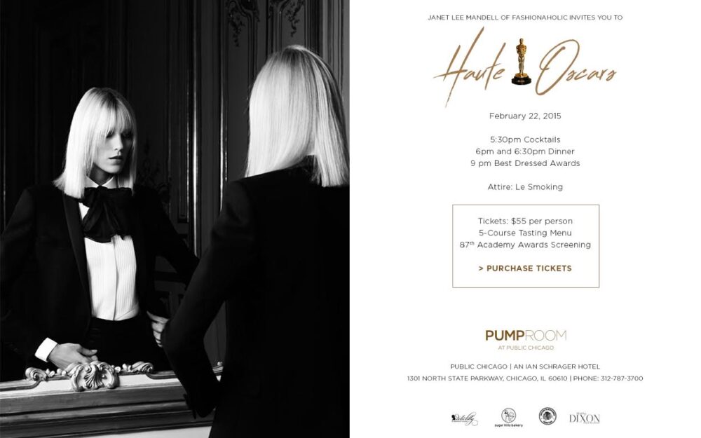 Haute Oscars Updated Flyer for Pump Room Offers Haute Cuisine at 87th Academy Awards Haute Oscar Party