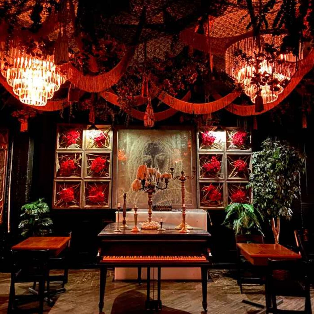 Dine in the dark at Hubbard Inn (Courtesy of Hubbard Inn) for Halloween & Fall Inspired Offerings Across Chicago