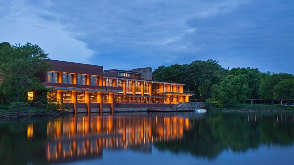 Hyatt Lodge Exterior for CFM Asks: Chef Joshua Karther of Water's Edge at Hyatt Lodge in Oak Brook