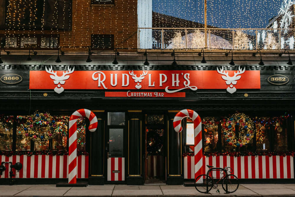 Rudolph's Bar Pop Up in Wrigleyville (Photo Courtesy of Lakeview East Chamber of Commerce) for NYE Happenings Around Chicagoland