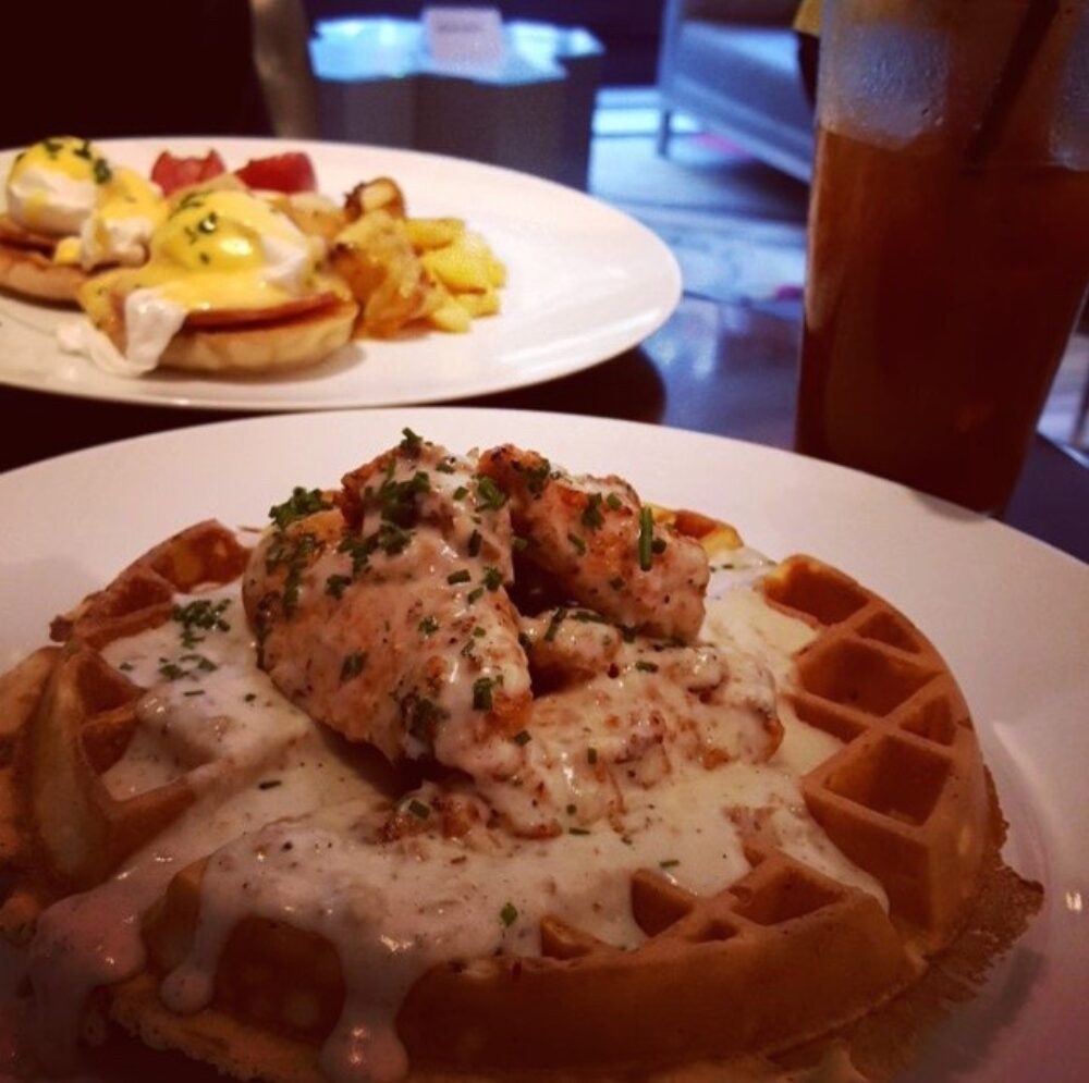 Eggs Benedict and Chicken and Waffles for Say Hello to Your Next Brunch at Adamus Lounge
