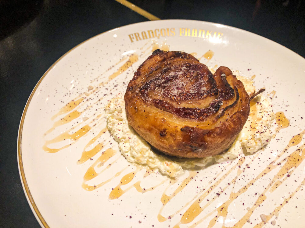Raspberry Roll for Taking a Spin Around France (and the Bar!) at Francois Frankie
