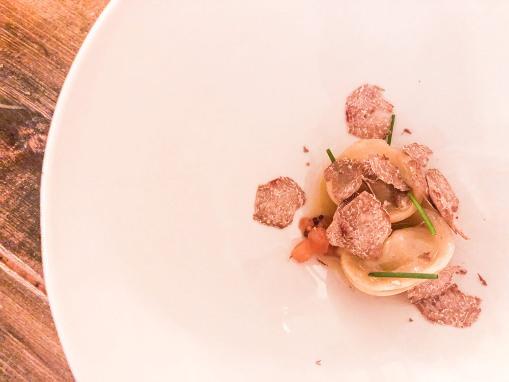 Tortellini for Foraged Fall Flavors at Elizabeth Restaurant, the Michelin Starred Standard in the Heart of Lincoln Square