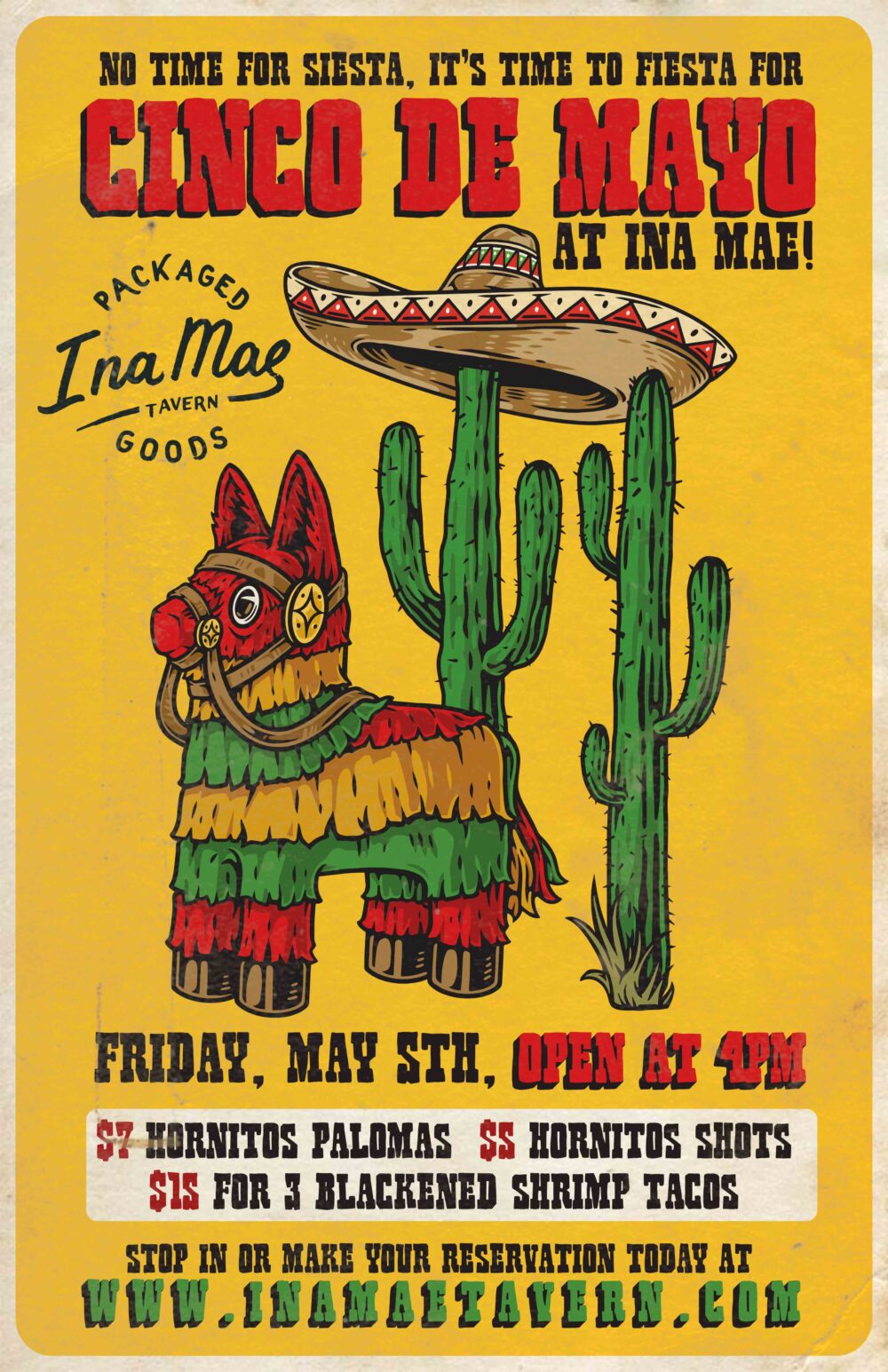 Flyer courtesy of Ina Mae Tavern for Don't Miss Out on These Cinco de Mayo Celebrations Across Chicago
