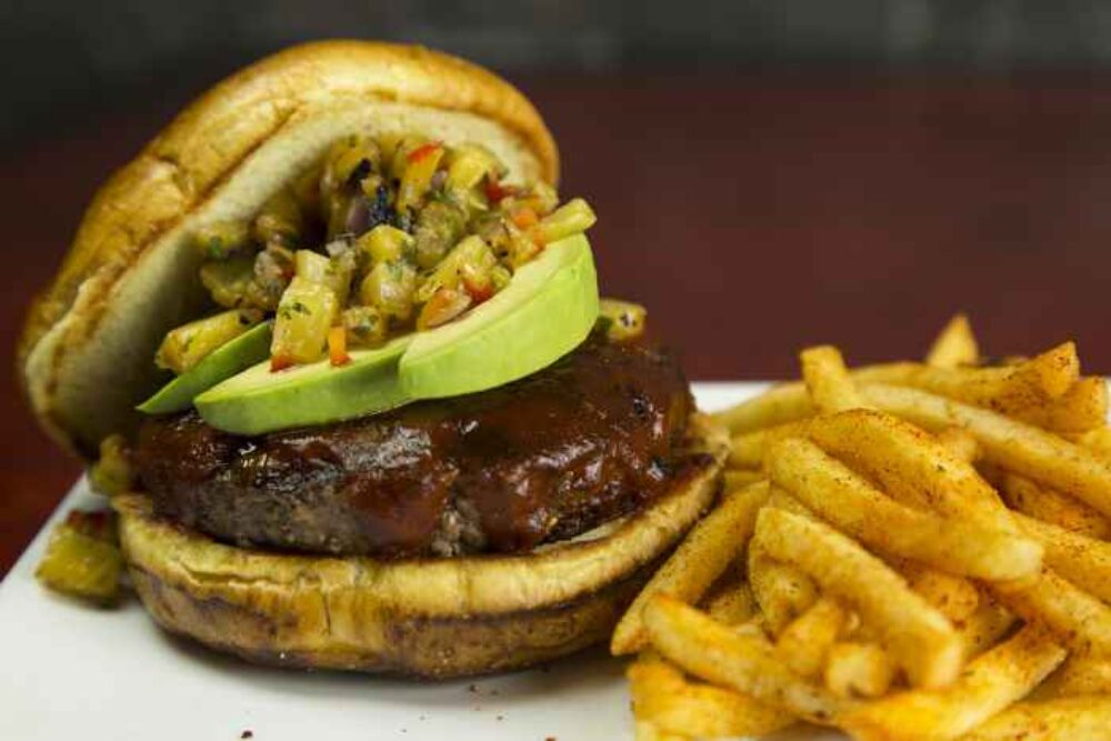 Island Burger at KICK for New Happy Hour and Burger Night at KICK