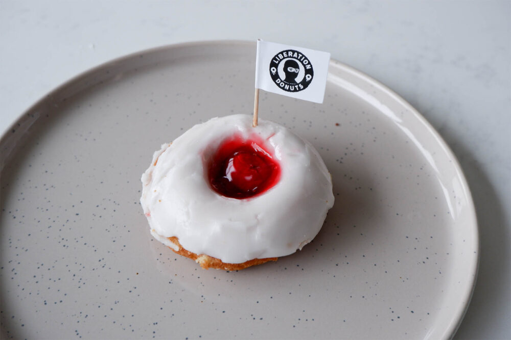 Compassion with cherry pie for We Ate All the Donuts at Liberation Donuts and Have the Pics to Prove It