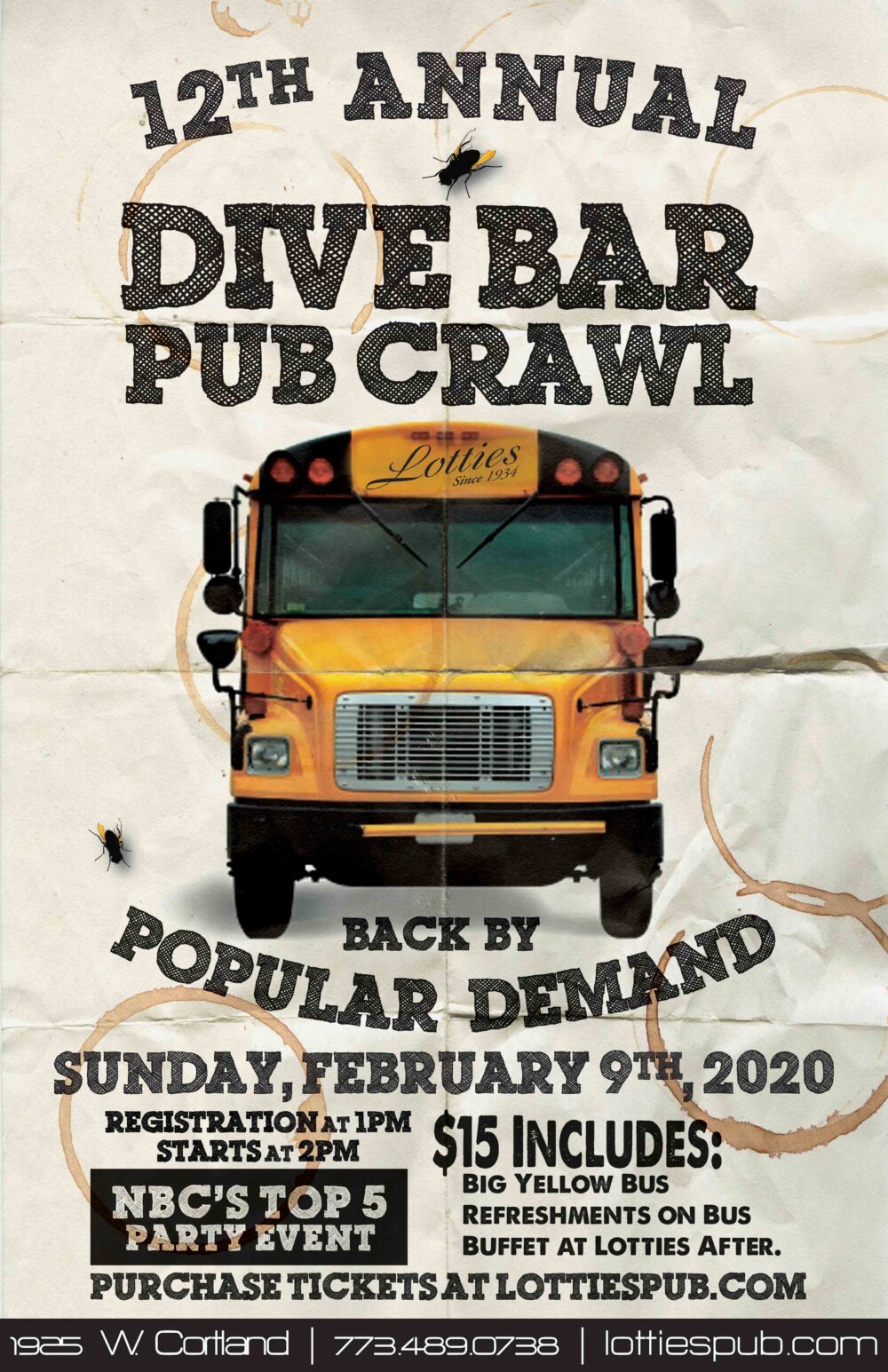 Lotties Dive Bar Pub Crawl2020 for Lottie's Dive Bar Pub Crawl
