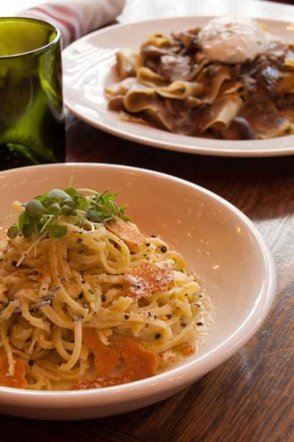 March Noodle Month Spaghetti alla Chitarra with cacio e pepe 16 for National Noodle Month at Tesori