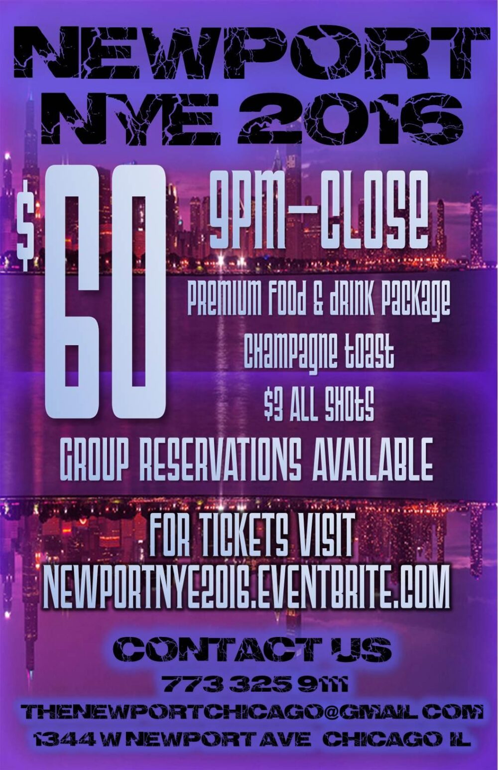 Newport NYE 15 for Newport Bar and Grill New Year's Eve 2016