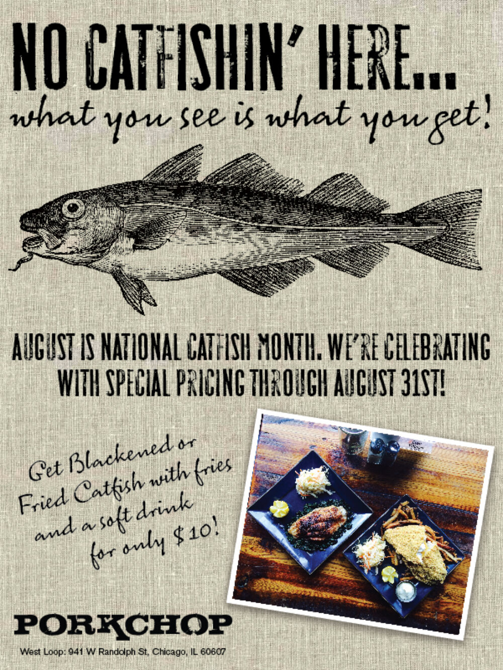 PORKCHOP CatfishMonth 081215 01 1 for Porkchop Celebrates #NationalCatfishMonth