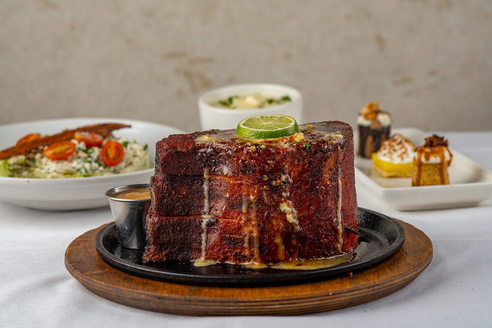 3 Course Perry’s Famous 7 Finger Porkchop “Sunday” Dinner available on New Year’s Day, Wednesday, January 1. (Photo credit Perry's Steakhouse & Grille)