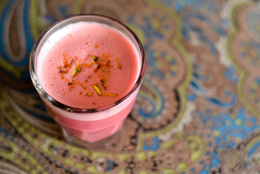 Chiya Chai's, Pink Kashmiri Chai (Courtesy of Chiya Chai) for Valentine's Day Dining and Carryout Specials Around the City