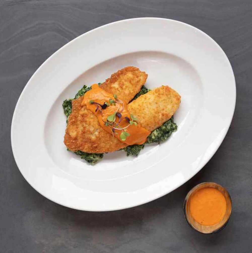 Prairie Grass Cafe Tilapia. Photo credit: Monica Kass Rogers for Special Sensory Dining Hour Returns to Prairie Grass Cafe in Northbrook