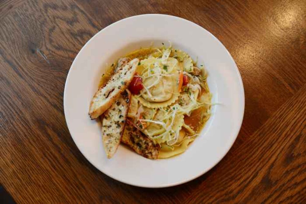 Ravioli Tesori for National Pistachio Day at Tesori Trattoria and Bar