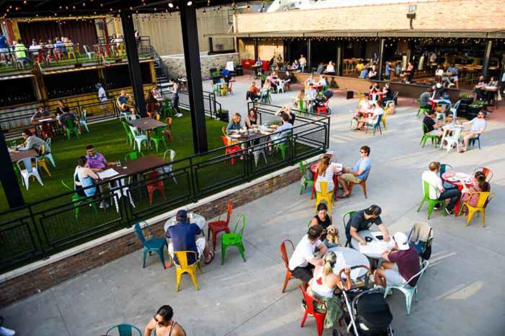 Bring your party to Recess this Labor Day and make sure one of them knows how to ride a bike. (Photo courtesy of Recess) for Labor Day Weekend Specials & Events at Chicago Restaurants