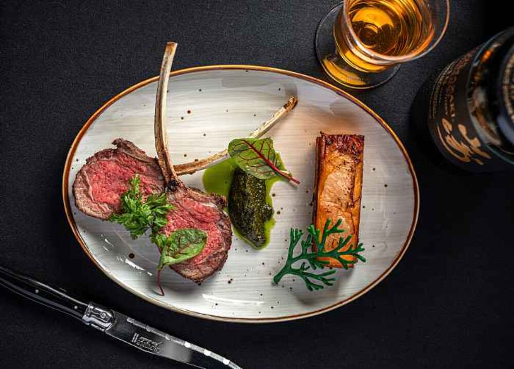 Roasted Lamb Cutlet The M Room for Where to Dine for Chicago Restaurant Week 2024