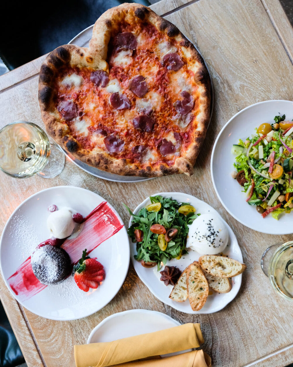 Roberts Pizza Valentines Day Heart Shaped Pizza 2 for Where to Spend an Evening of Romance for Valentine's Day 2023