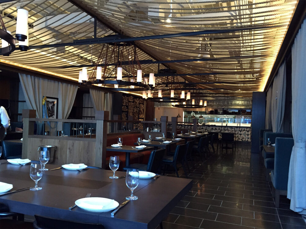 The main dining room at Rural Society has a distinct Pampas feel. for Lunch at Rural Society Brings the Buenos Aires Express to Streeterville