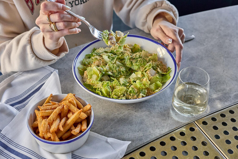 St Swift Tavern Dinner Girl Dinner Caesar Salad Jan2024 Nick Podraza16 for Where to Take the Gals for Galentine's Day