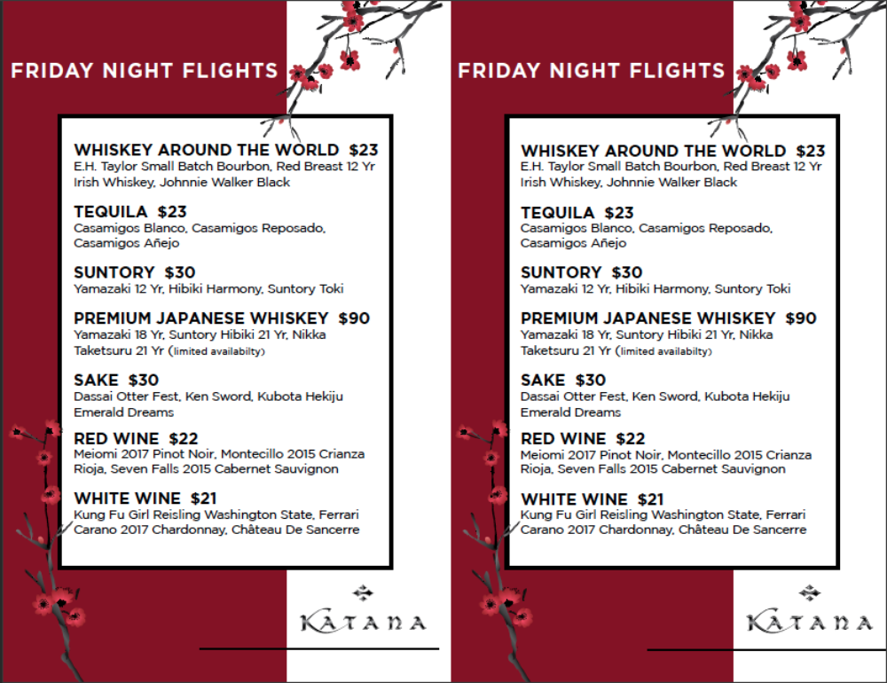 Screen Shot 2019 12 12 At 4 39 30 Pm for Katana Chicago Introduces “FRIDAY NIGHT FLIGHTS”