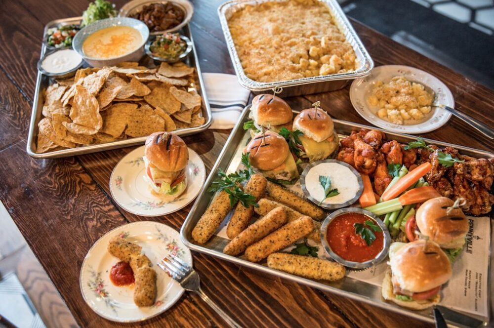 An array of fare at Pennyville Station (Courtesy of Amy Roesch) for What To Order For Super Bowl Sunday