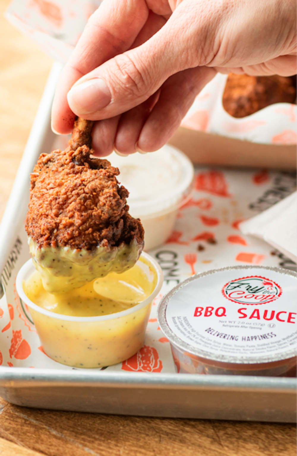 Lollipops Wings are back for the big game at Fry the Coop! (Courtesy of Fry the Coop) for What To Order For Super Bowl Sunday