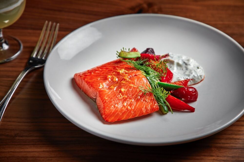 The Bristol's Ruby Red Trout (Courtesy of Neil Burger) for Valentine's Day Dining and Carryout Specials Around the City