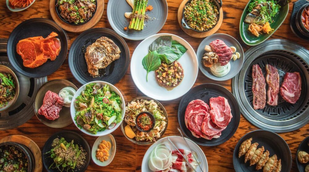 The Restaurant Week spread at Perilla. (Photo courtesy of Perilla) for 2021 Chicago Restaurant Week Deals (March 19 April 4)