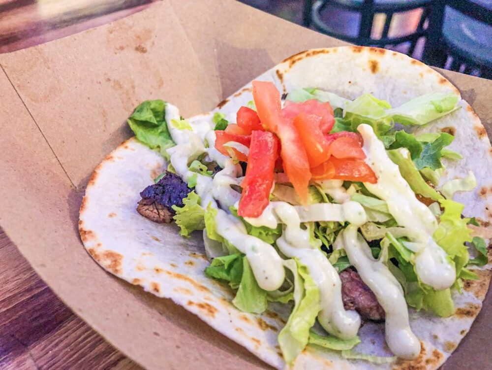 Let's ​taco 'bout caramelized onions on the tavern's take on Steak! for Why The Graystone Tavern in Wrigleyville Should Be On Your Taco Tuesday List