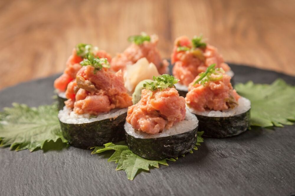The Gambler Roll (Photo courtesy of Sunda New Asian) for Best Places to Celebrate National Seafood Month in October