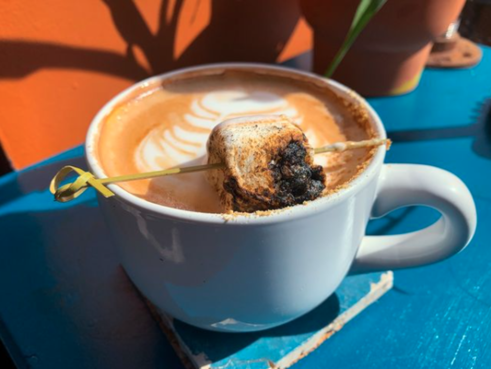 The Campfire Mocha (Photo courtesy of Rewired Pizza Cafe and Bar) for Where to Get Your Jolt of Caffeine on National Espresso Day, November 23